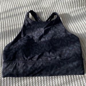 lululemon energy bra high neck and long band size 8